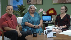 Anna Covert featured on Island Life TV, sharing insights from her book 'The Covert Code' on innovation and marketing strategies during a panel discussion.